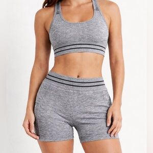 FOURLAPS Aero Shorts Grey Compression Shorts Grey Athletic Shorts Size Small NWT